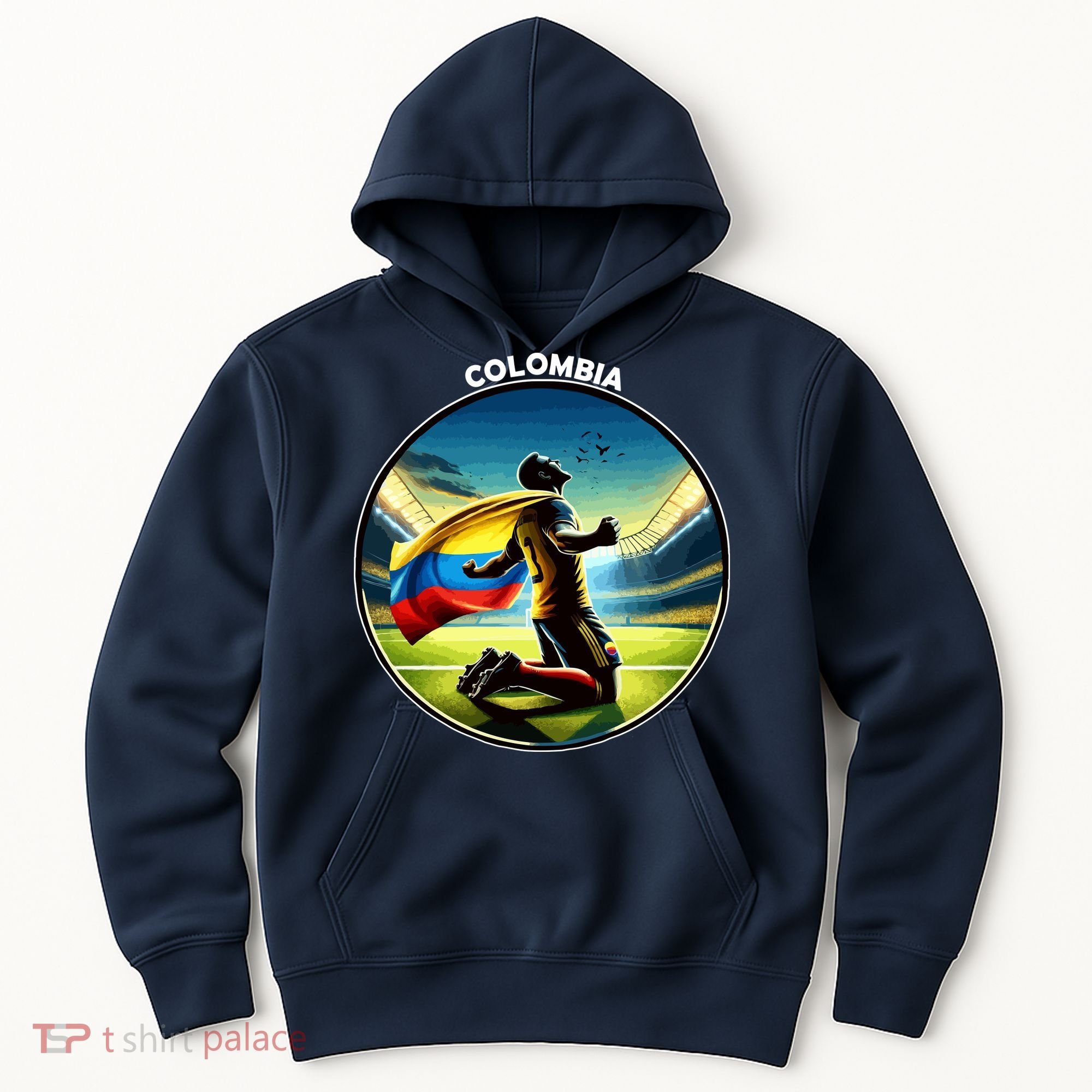 Cool Colombia National Soccer Team With Flag Hoodie