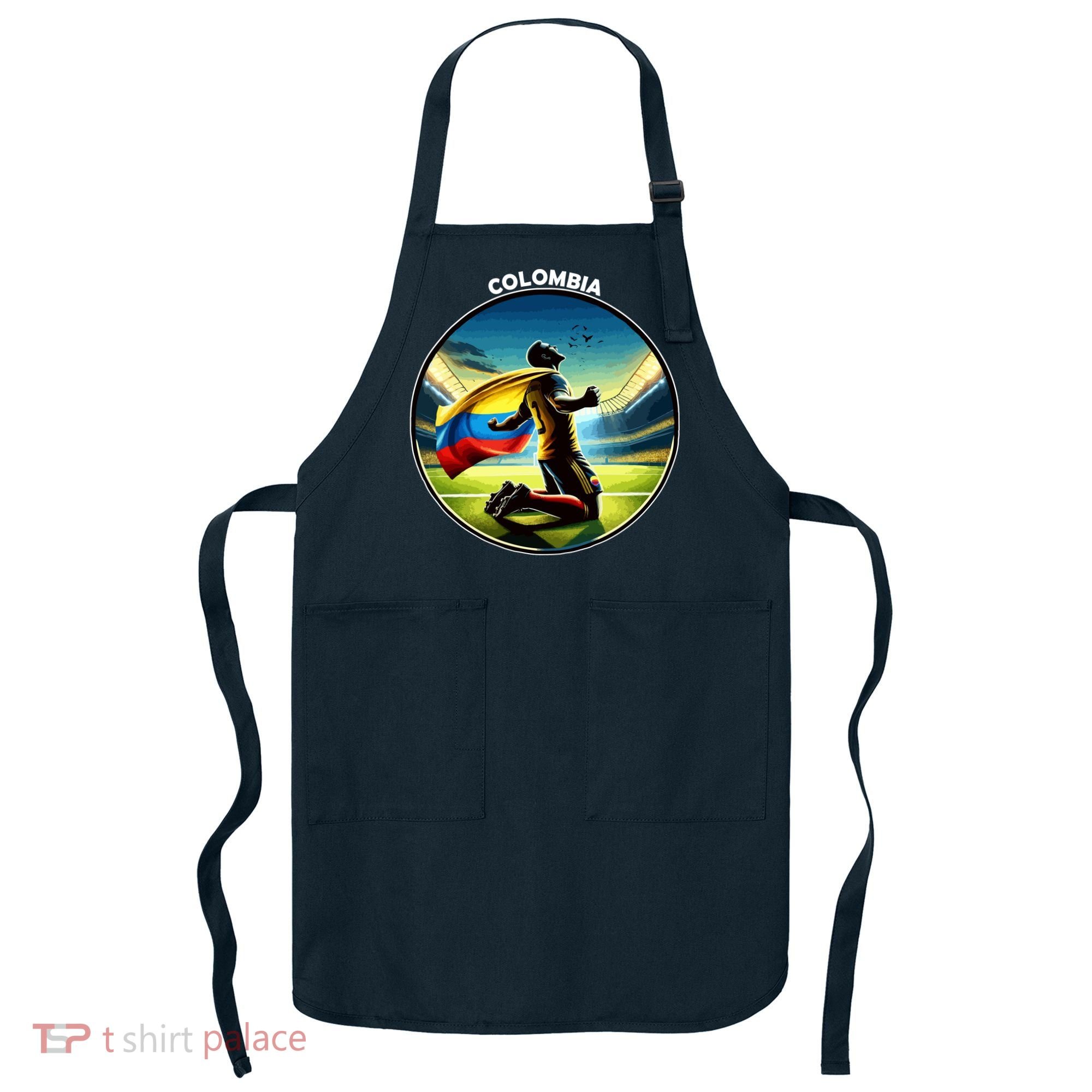 Cool Colombia National Soccer Team With Flag Apron