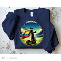 Cool Colombia National Soccer Team With Flag Sweatshirt thumb 2