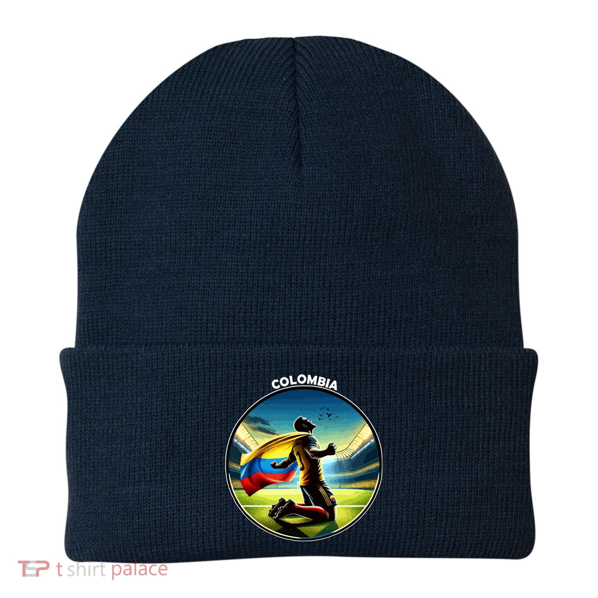 Cool Colombia National Soccer Team With Flag Beanie