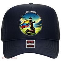 Cool Colombia National Soccer Team With Flag Hat thumb 0