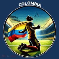 Cool Colombia National Soccer Team With Flag Toddler Hoodie thumb 2