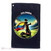 Cool Colombia National Soccer Team With Flag Golf Towel thumb 0