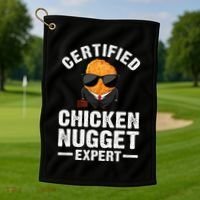 Cool Chicken Nugget Nug Life Food Lovers Golf Towel thumb 1