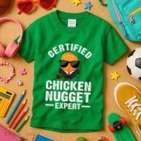Cool Chicken Nugget Nug Life Food Lovers Kids T-Shirt thumb 3