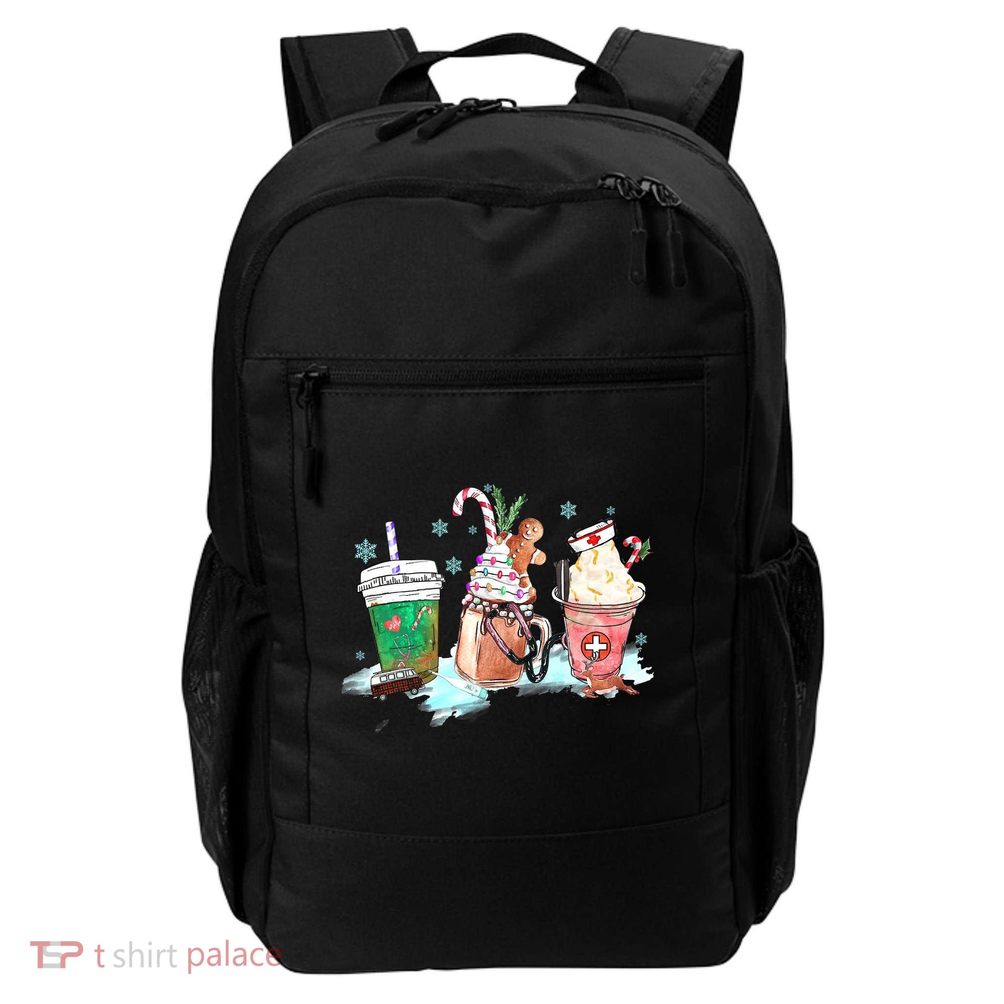 Christmas Coffee Nurse Backpack