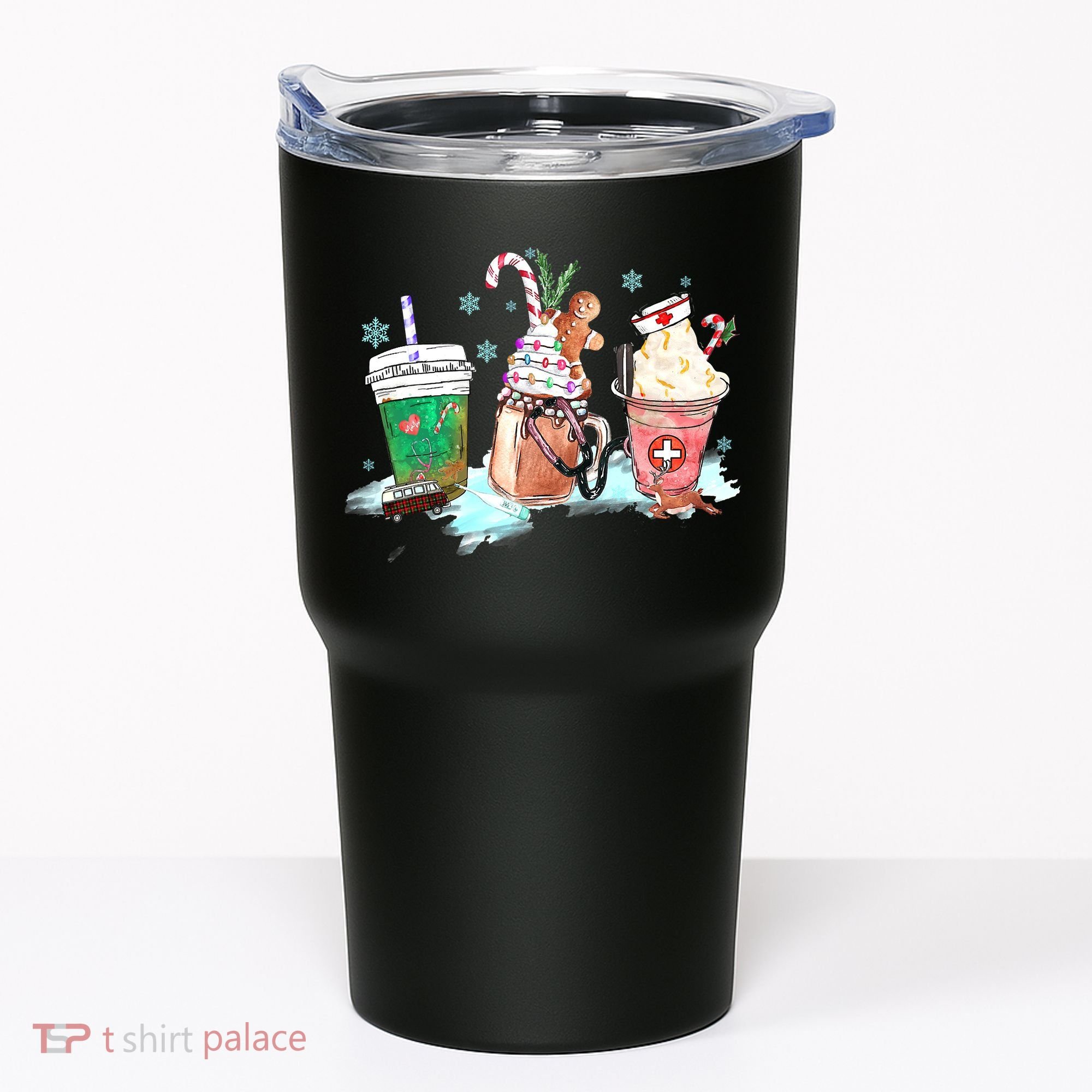 Christmas Coffee Nurse Tumbler