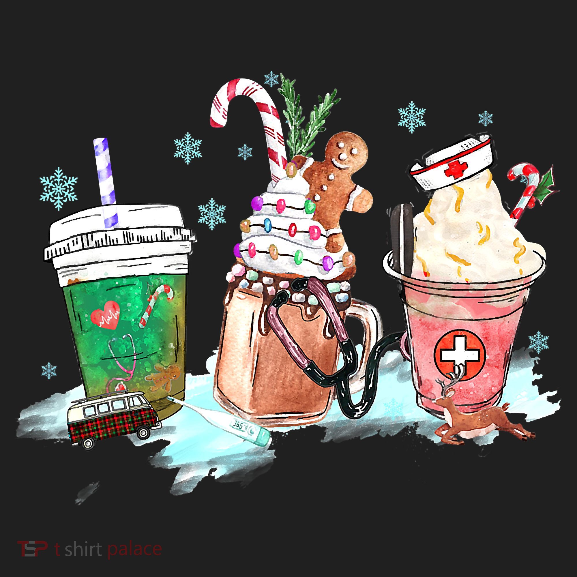 Christmas Coffee Nurse Tumbler
