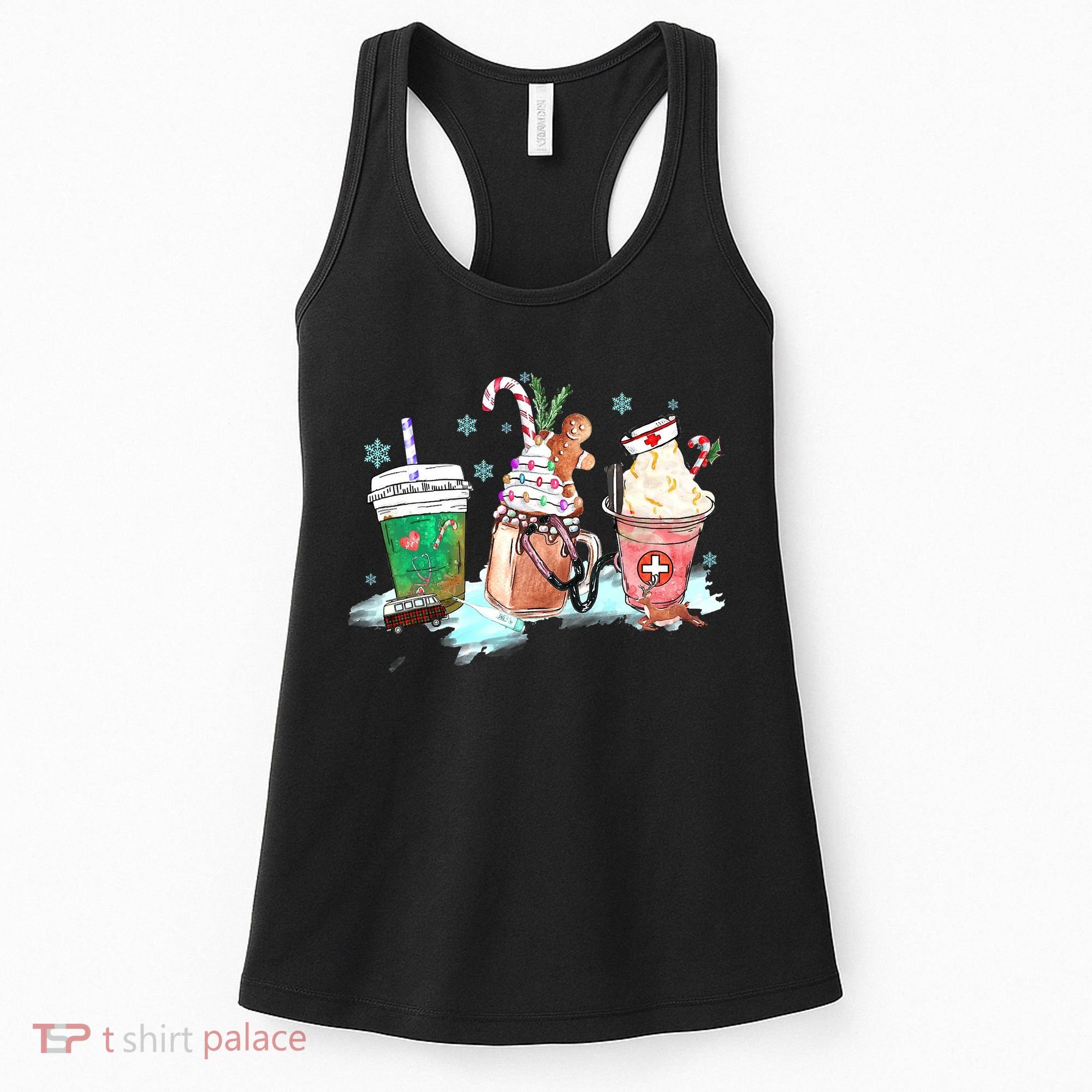 Christmas Coffee Nurse Women's Tank Top