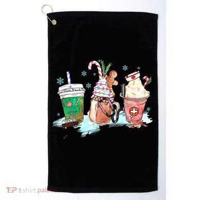 Christmas Coffee Nurse Golf Towel
