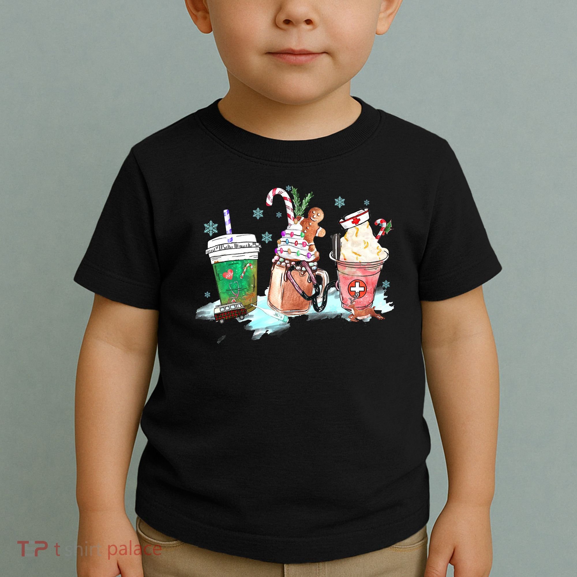 Christmas Coffee Nurse Toddler T-Shirt