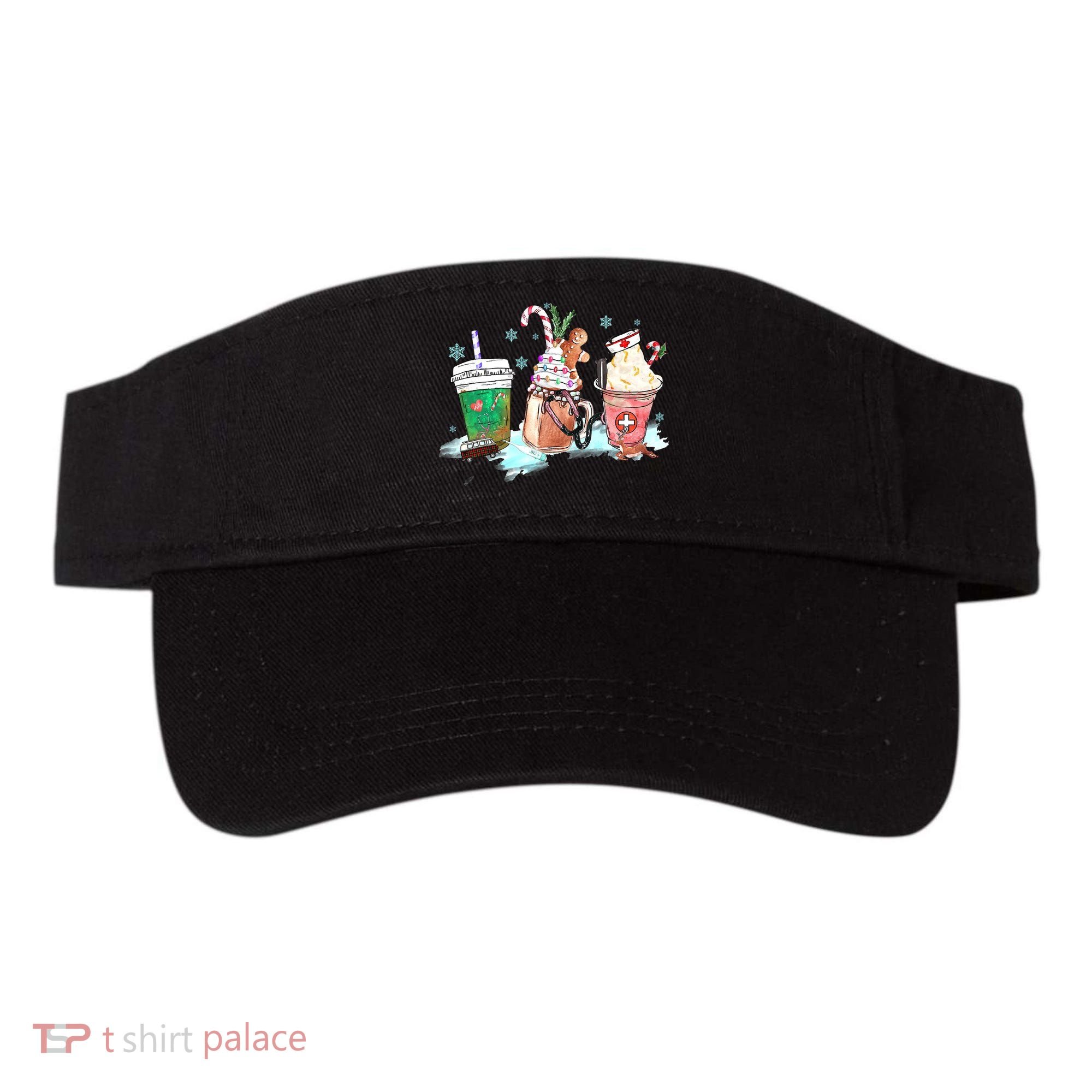 Christmas Coffee Nurse Visor