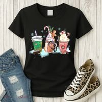 Christmas Coffee Nurse Women's T-Shirt thumb 3