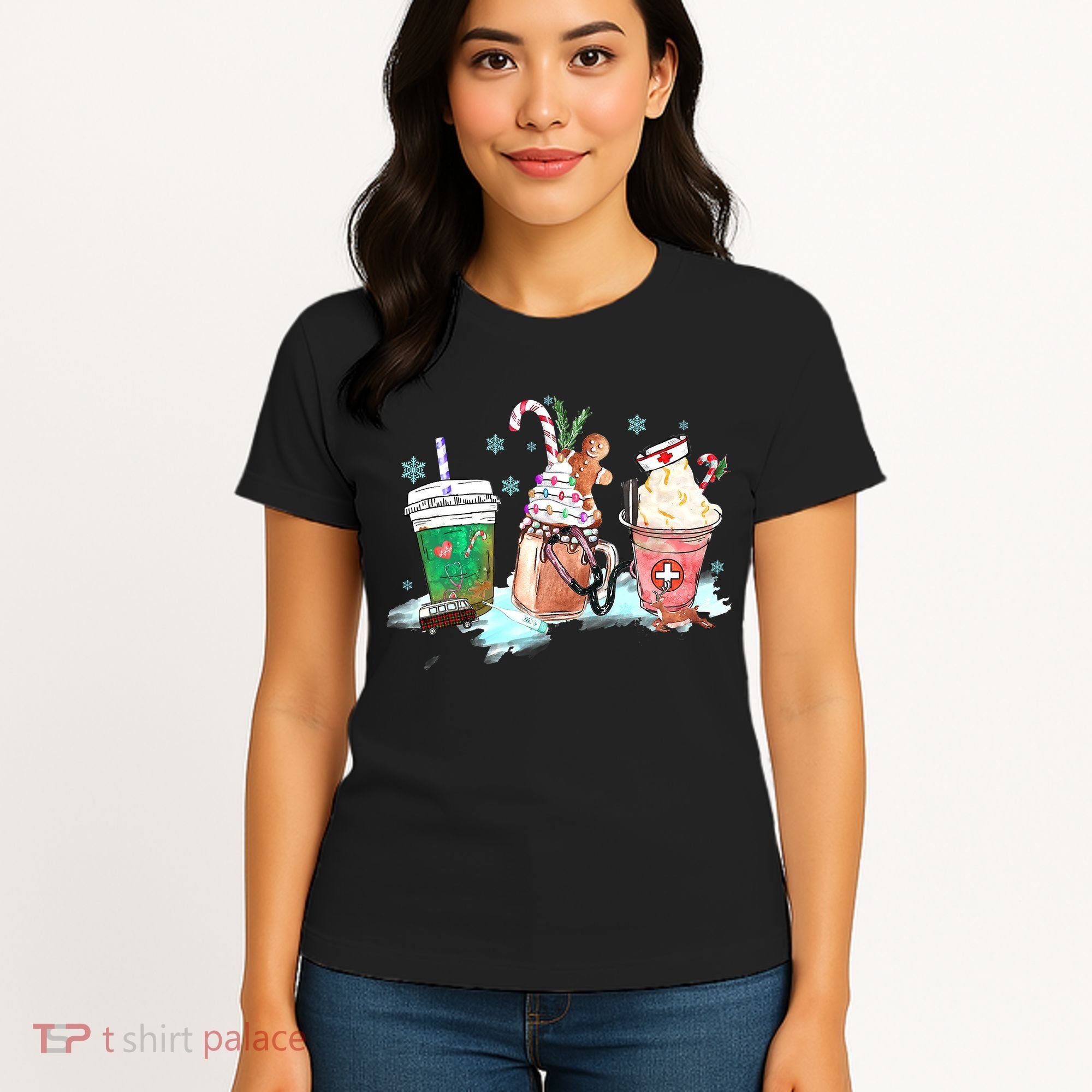 Christmas Coffee Nurse Women's T-Shirt