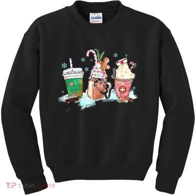 Christmas Coffee Nurse Kids Sweatshirt