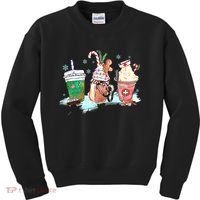 Christmas Coffee Nurse Kids Sweatshirt thumb 0