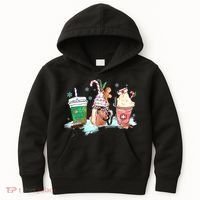 Christmas Coffee Nurse Kids Hoodie thumb 0