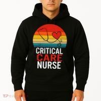 Critical Care Nurse ICU Nurses Week Intensive Care Graduate Hoodie thumb 2