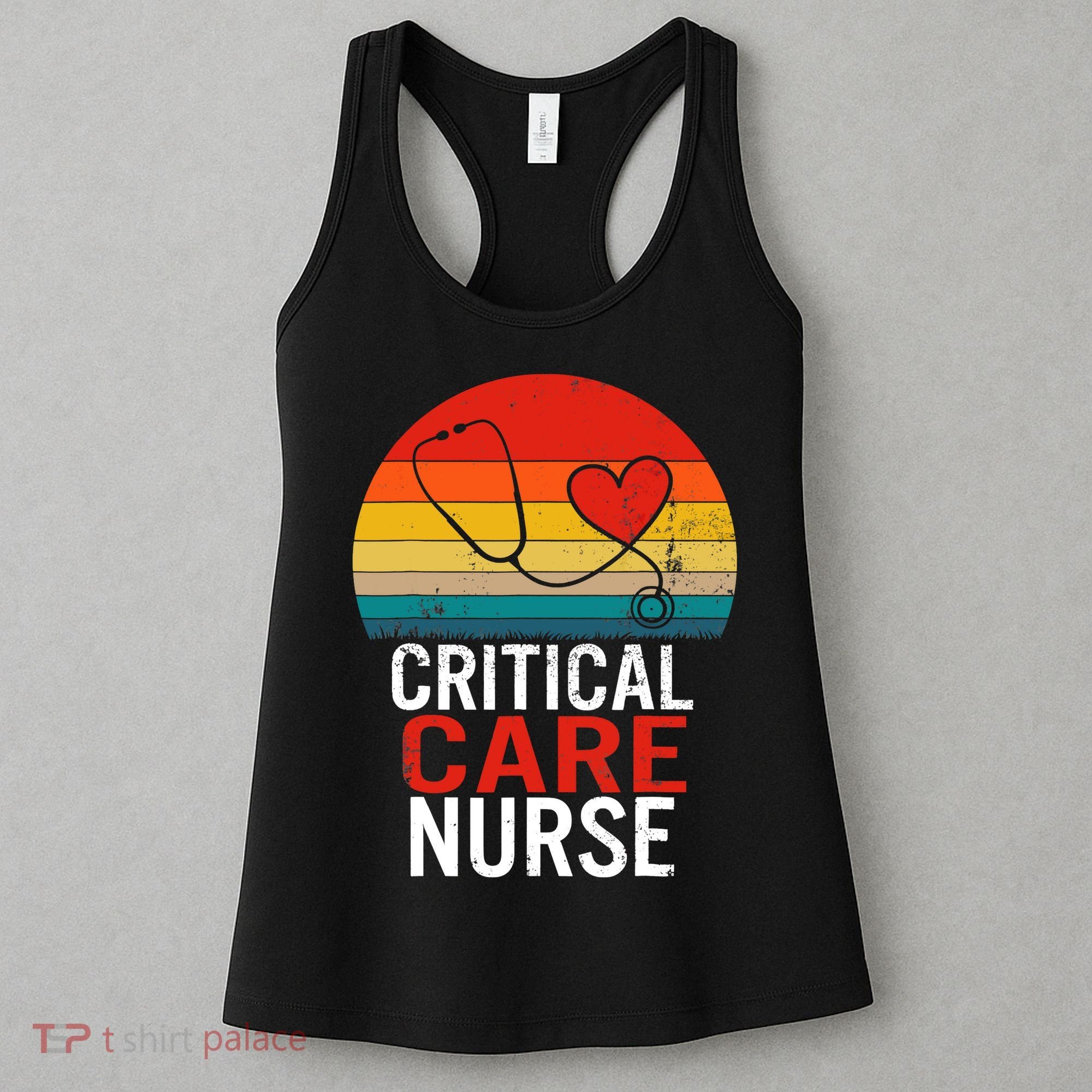 Critical Care Nurse ICU Nurses Week Intensive Care Graduate Women's Tank Top