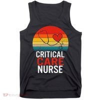Critical Care Nurse ICU Nurses Week Intensive Care Graduate Tank Top thumb 0