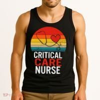 Critical Care Nurse ICU Nurses Week Intensive Care Graduate Tank Top thumb 3