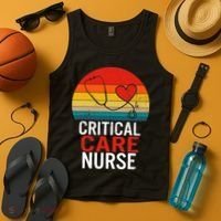 Critical Care Nurse ICU Nurses Week Intensive Care Graduate Tank Top thumb 4