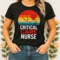 Critical Care Nurse ICU Nurses Week Intensive Care Graduate Women's T-Shirt thumb 2