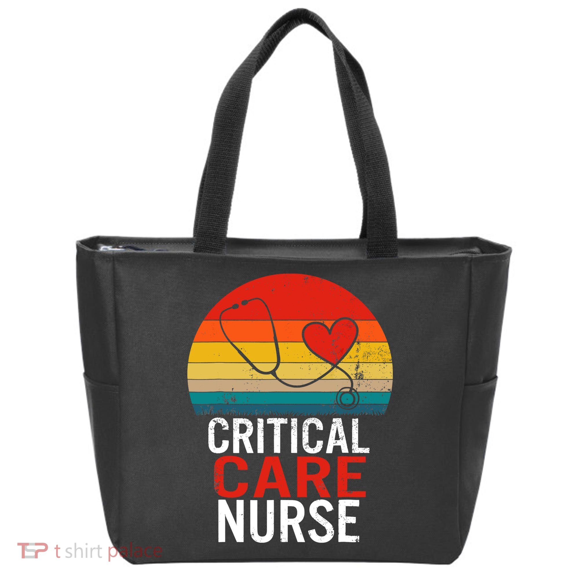 Critical Care Nurse ICU Nurses Week Intensive Care Graduate Tote Bag