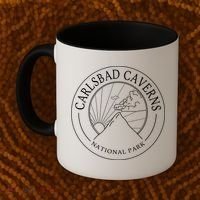 Carlsbad Caverns New Mexico National Park Logo Travel Gift Coffee Mug thumb 2