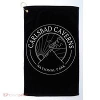 Carlsbad Caverns New Mexico National Park Logo Travel Gift Golf Towel thumb 0