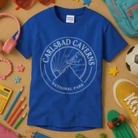 Carlsbad Caverns New Mexico National Park Logo Travel Gift Kids T-Shirt thumb 3