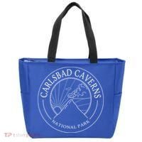 Carlsbad Caverns New Mexico National Park Logo Travel Gift Tote Bag thumb 0