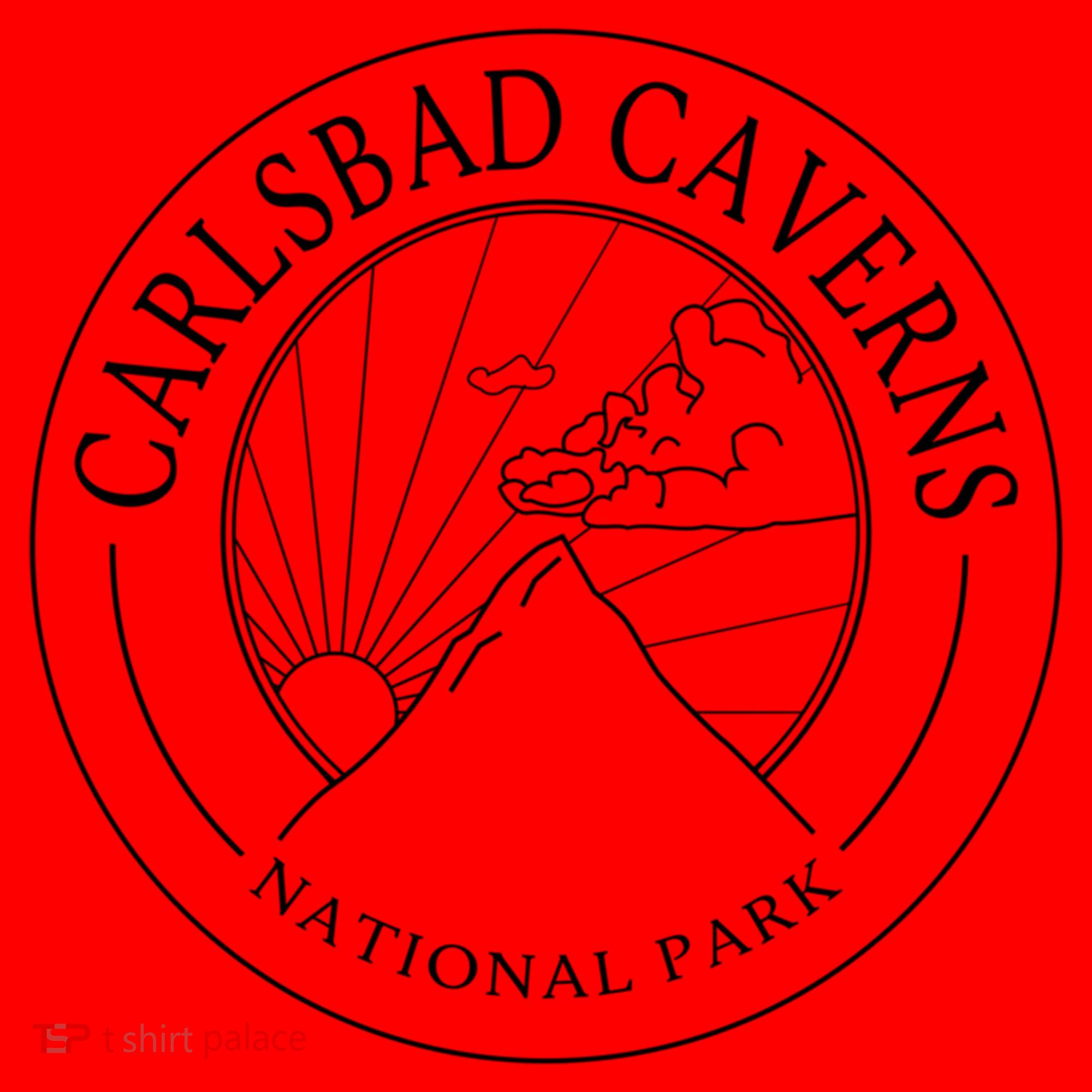 Carlsbad Caverns New Mexico National Park Logo Travel Gift Santa Hat
