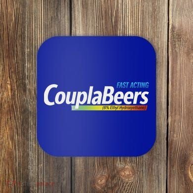 Couplabeers Couple Of Beers  Coaster