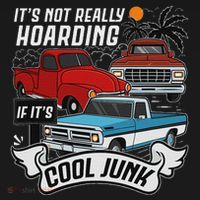 Classic Car Old Truck Automobile Antique Vehicle Hoarding Women's Hoodie thumb 2