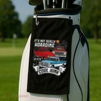 Classic Car Old Truck Automobile Antique Vehicle Hoarding Golf Towel thumb 2
