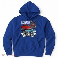 Classic Car Old Truck Automobile Antique Vehicle Hoarding Hoodie thumb 0