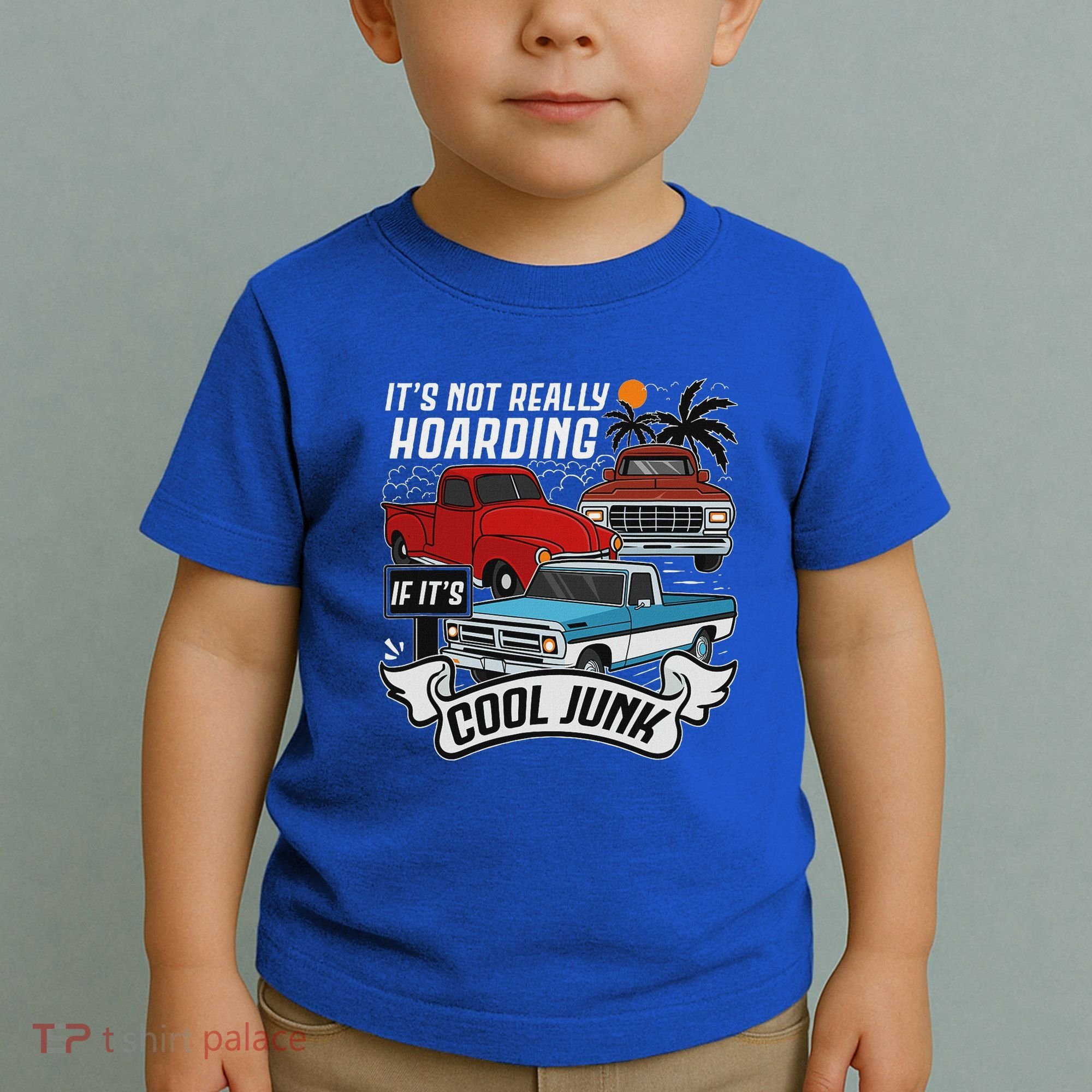 Classic Car Old Truck Automobile Antique Vehicle Hoarding Toddler T-Shirt