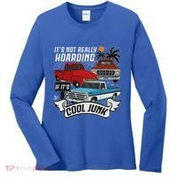 Classic Car Old Truck Automobile Antique Vehicle Hoarding Women's Long Sleeve Shirt thumb 0