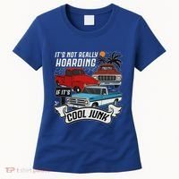 Classic Car Old Truck Automobile Antique Vehicle Hoarding Women's T-Shirt thumb 0
