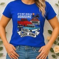 Classic Car Old Truck Automobile Antique Vehicle Hoarding Women's T-Shirt thumb 2
