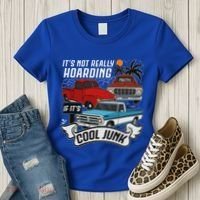 Classic Car Old Truck Automobile Antique Vehicle Hoarding Women's T-Shirt thumb 3
