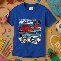 Classic Car Old Truck Automobile Antique Vehicle Hoarding Kids T-Shirt thumb 3