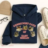 Communist Cats Of East Berlin Hoodie thumb 4