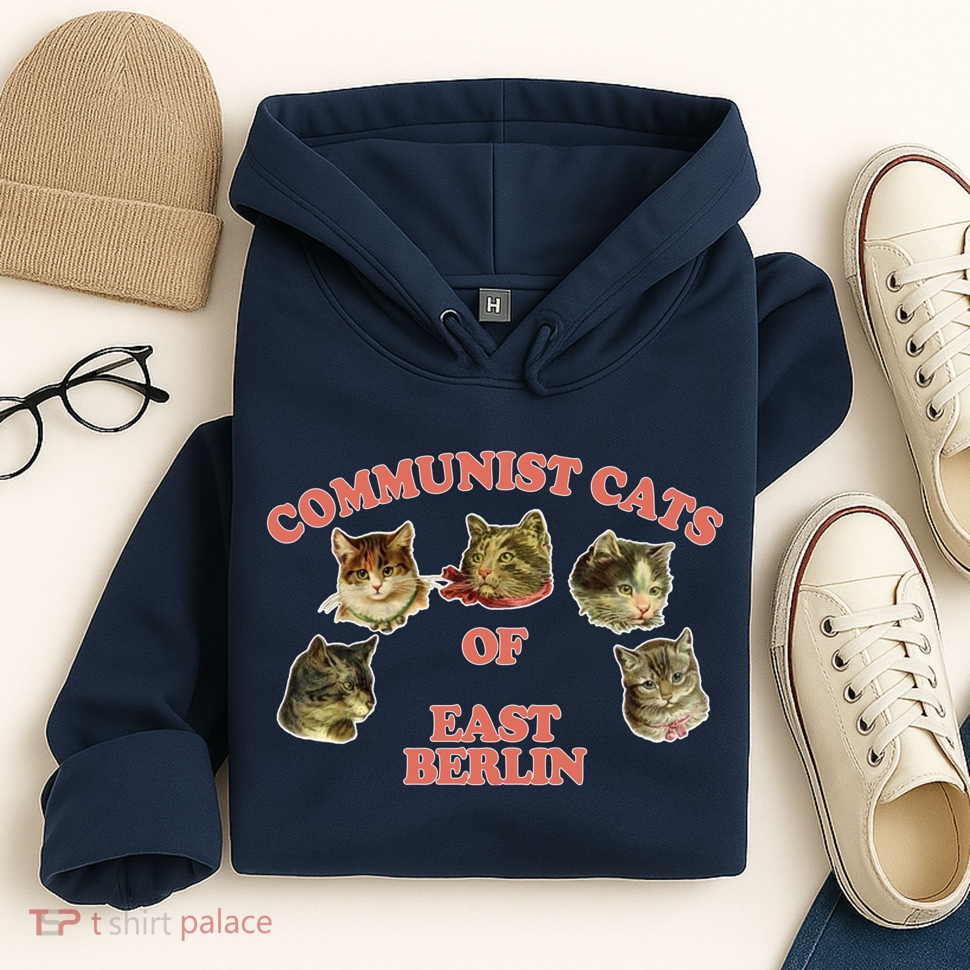 Communist Cats Of East Berlin Hoodie