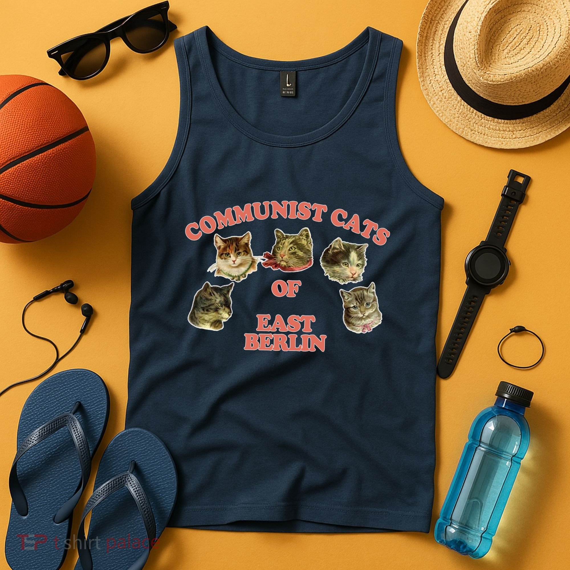 Communist Cats Of East Berlin Tank Top