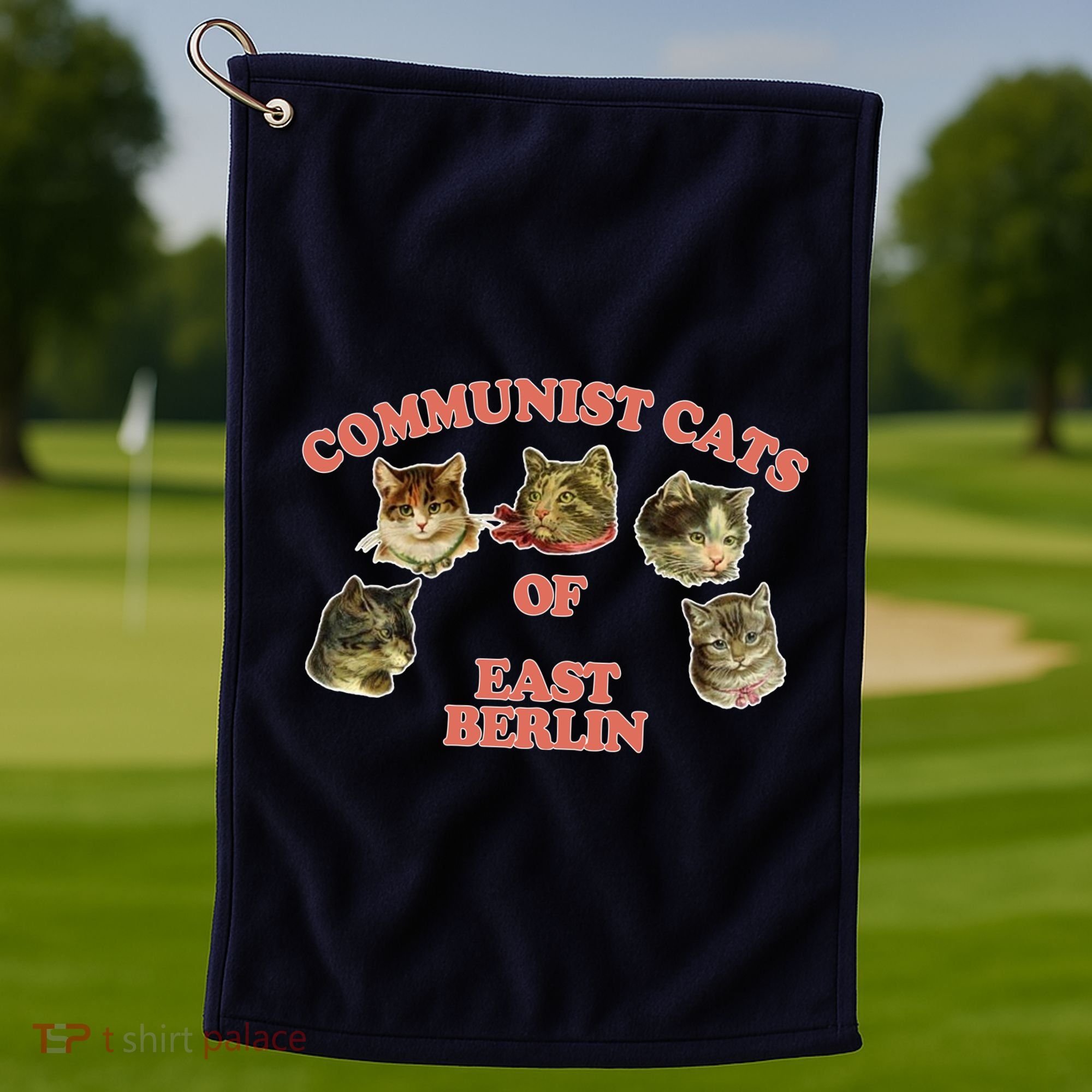 Communist Cats Of East Berlin Golf Towel