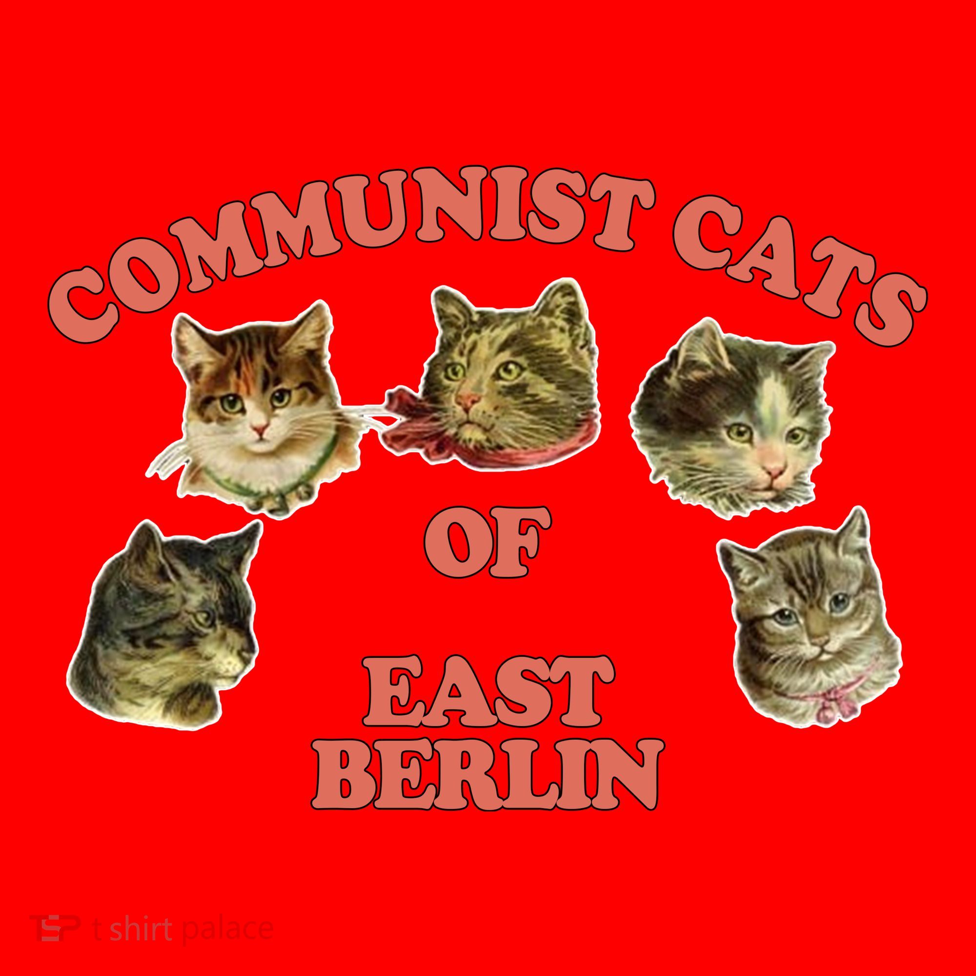 Communist Cats Of East Berlin Santa Hat