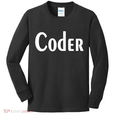 Coder Kids Long Sleeve Shirt