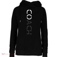 Coach Womens Funnel Neck Pullover Hood thumb 0